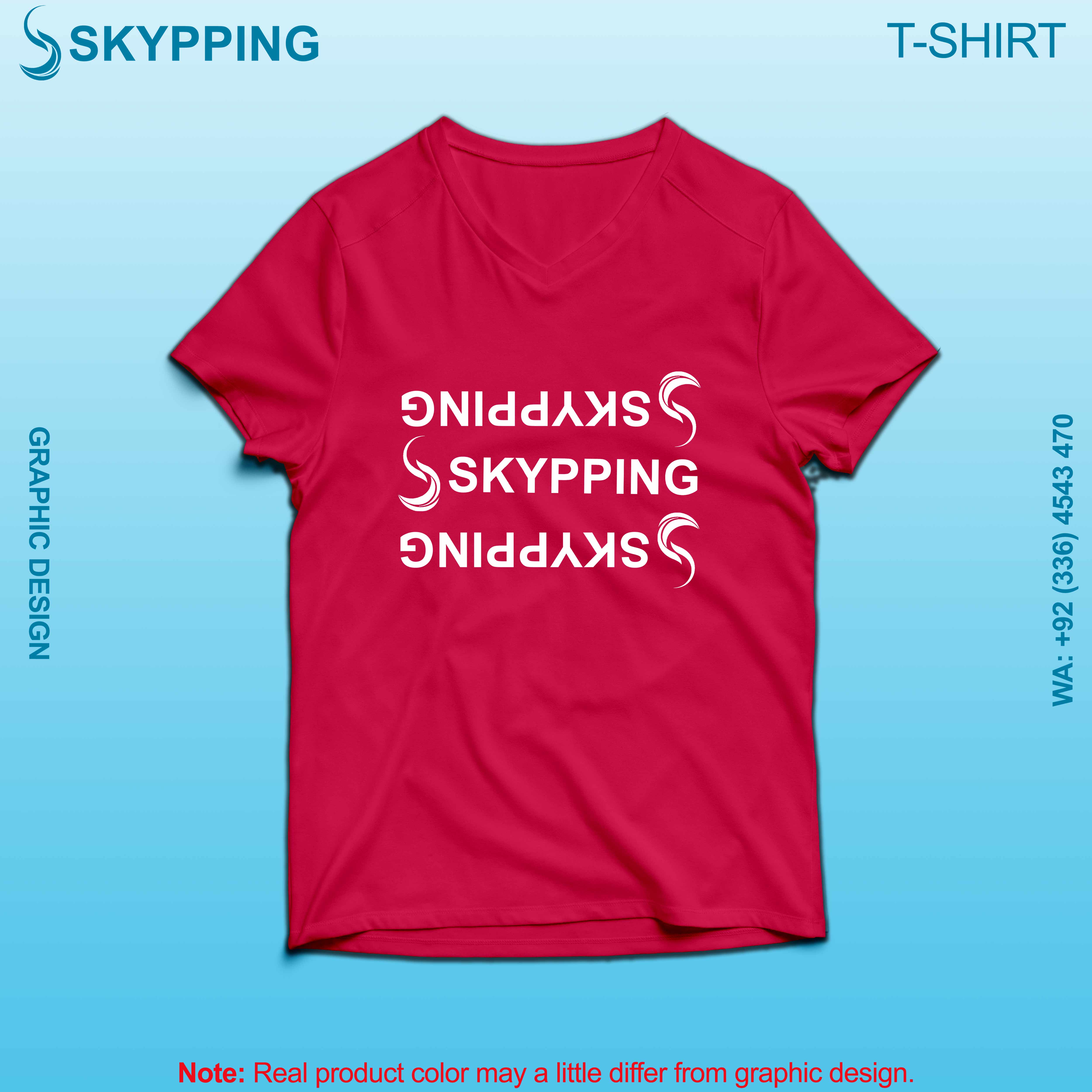 V-Neck Short set-in style sleeve long length t-shirt with shoulder panel for men